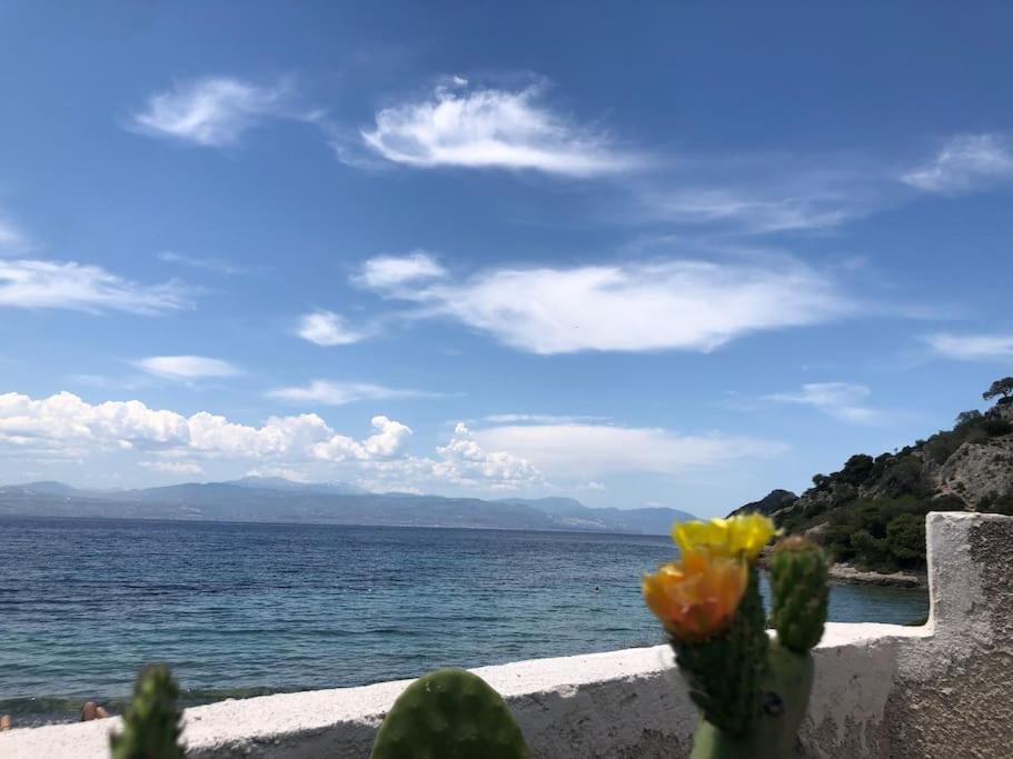 House By The Sea At Skaloma, Loutraki Villa Vouliagmeni Lake Bagian luar foto